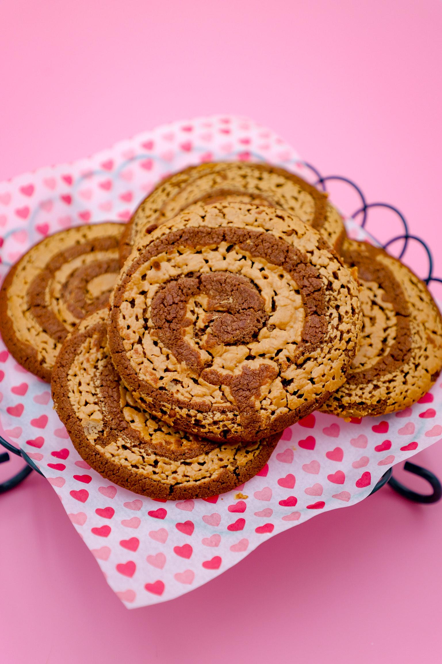 Chocolate Peanut Butter Swirl Cookies